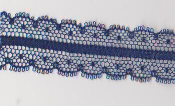 Synthetic blue lace 5 meters long 3cm wide